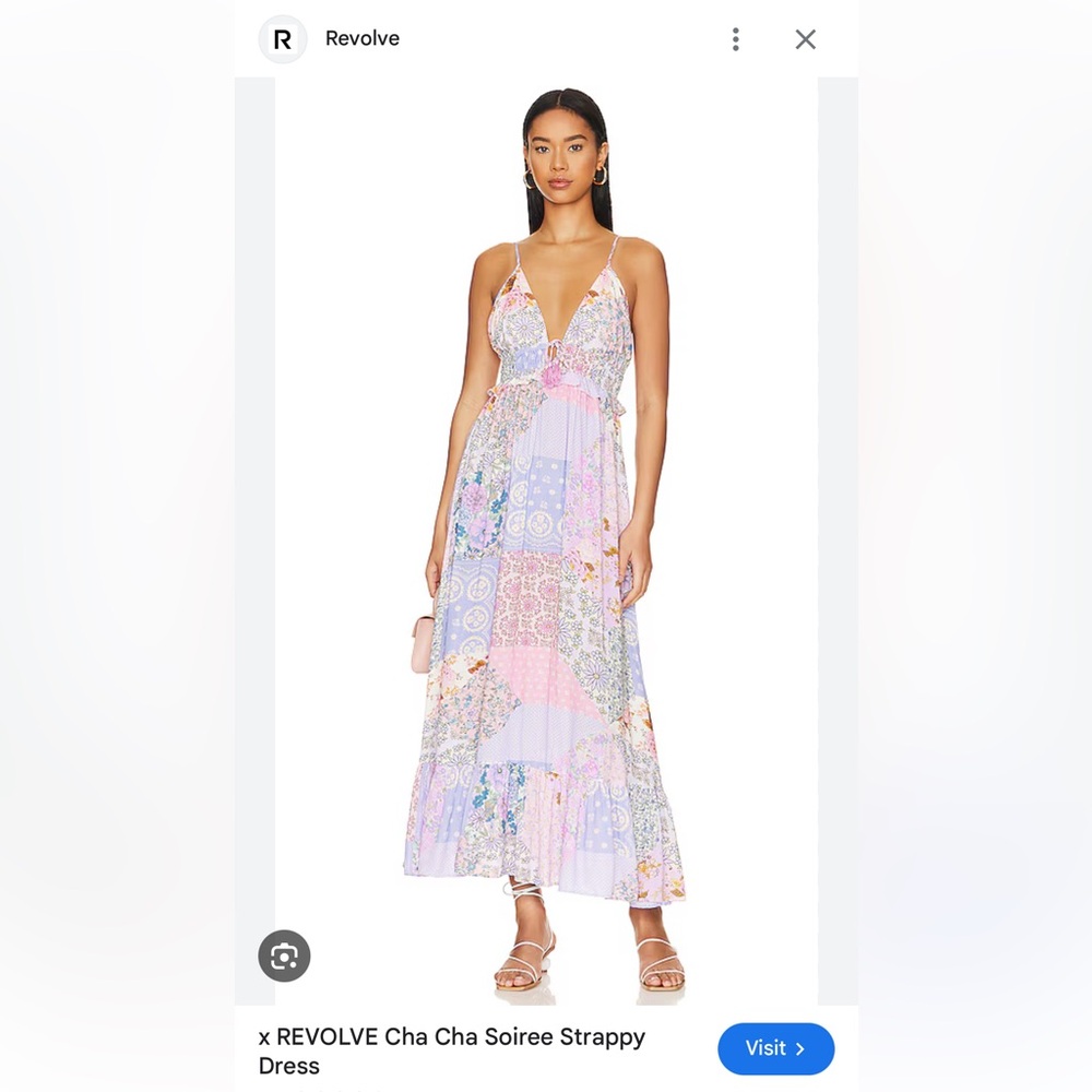 SPELL x REVOLVE Cha Cha Soirée Strappy Dress in color Jacaranda 💜🩷💙
